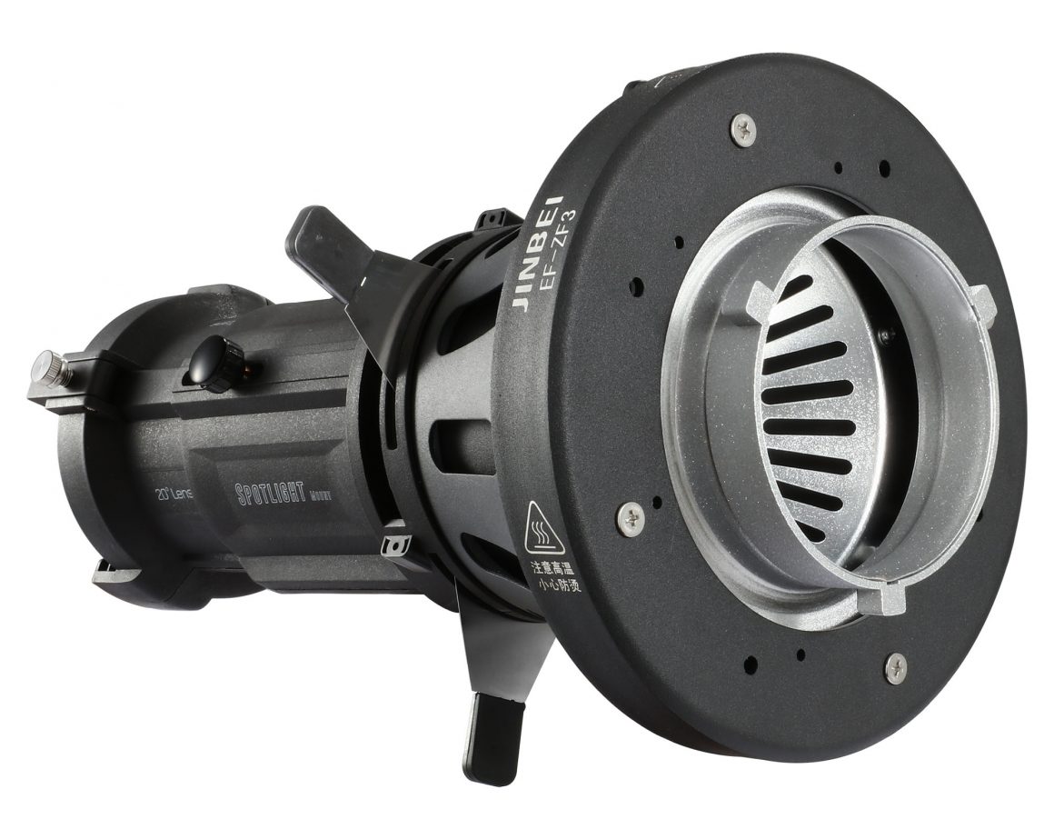 Jinbei EF-ZF3 Spotvorsatz für LED-Dauerlichter vorn