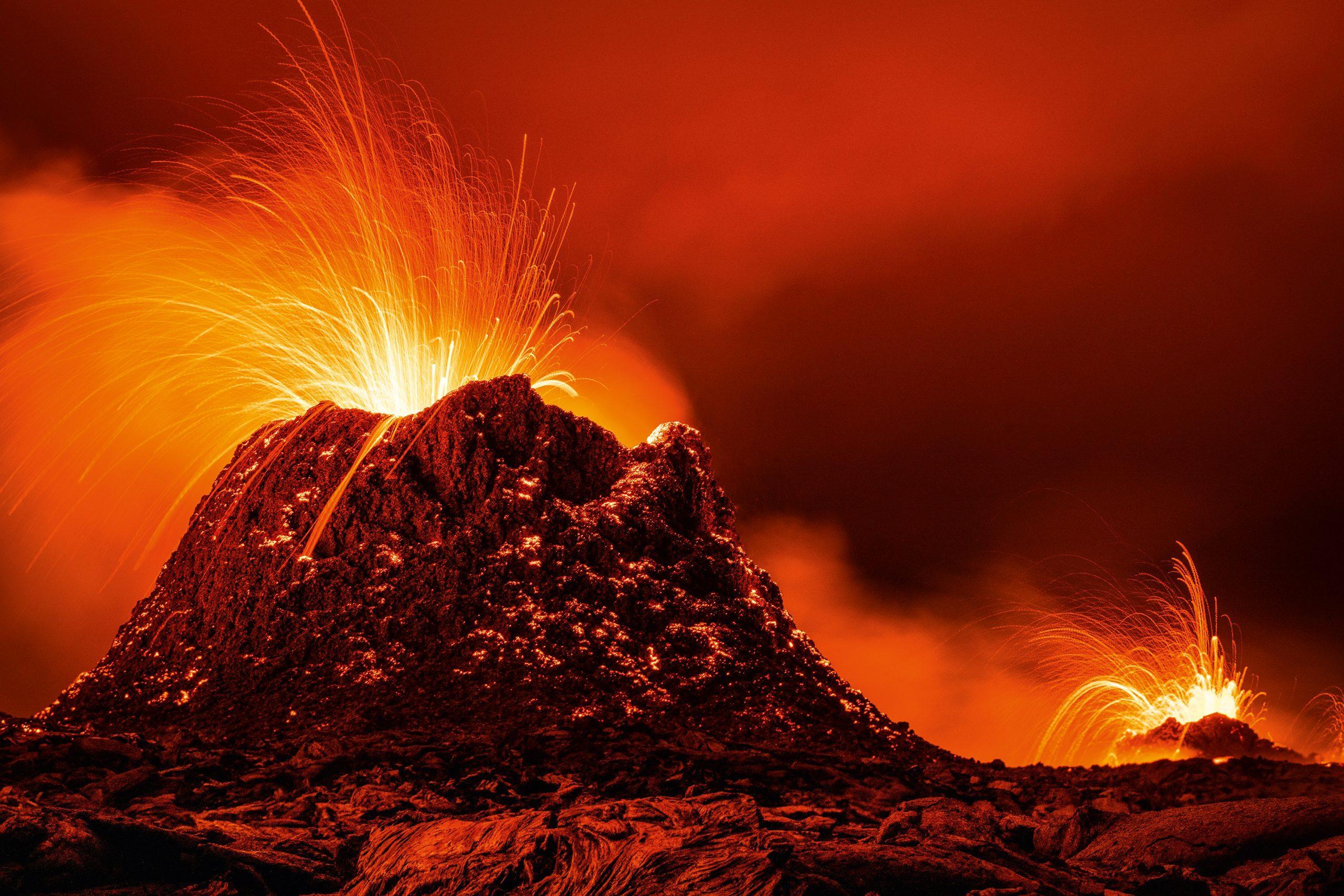 Ausbruch des Vulkans Fagradalsfjall; Bild Martin Pfeiffer