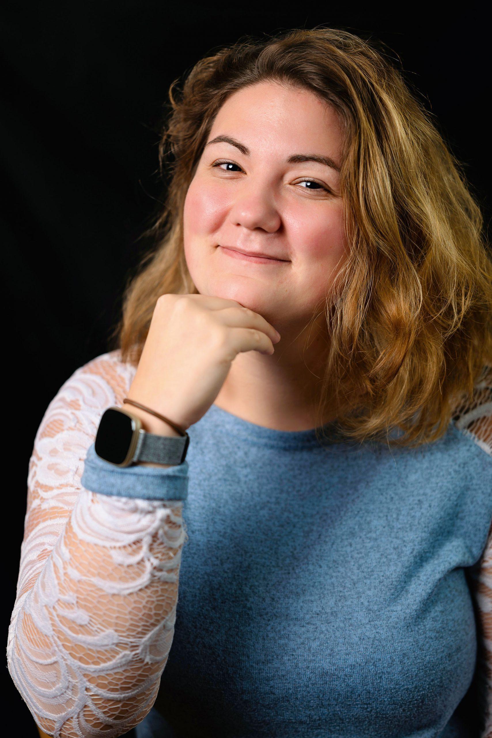 Praxisbild mit dem Rollei Hintergrund-Set. Foto: Sarah Fechler