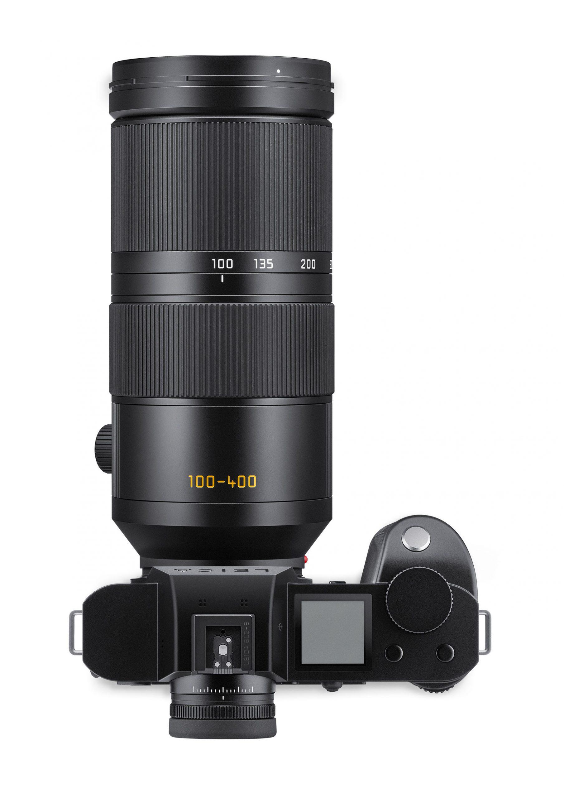 Das Leica Vario-Elmar-SL 1:5-6.3/100-400 an der Leica SL2S. Produktbild: Hersteller