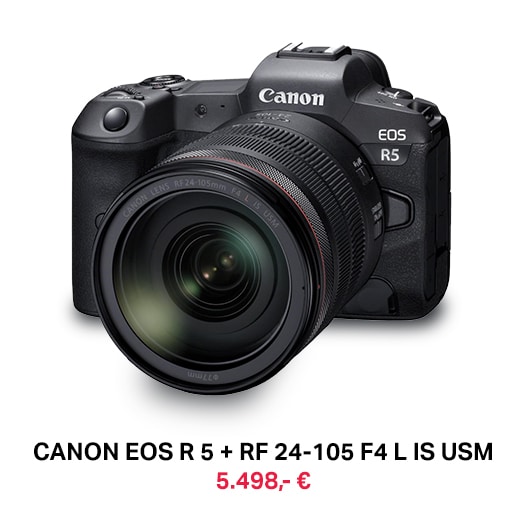 Canon EOS R5 m Kit mit dem RF 24-105mm f/4L IS USM, Angebot bei Calumet