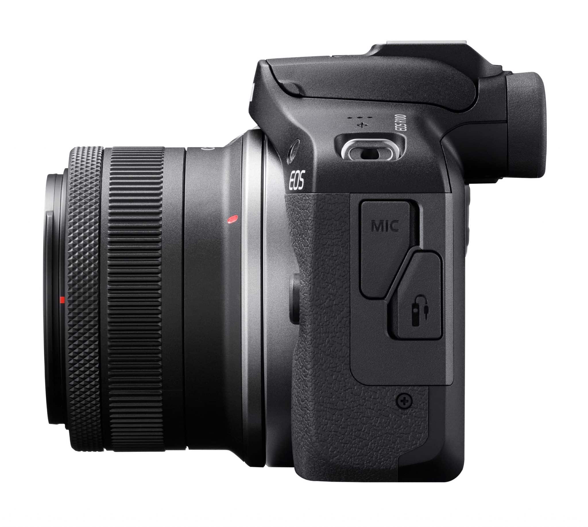 Für Videos ist die EOS R100 mit einem Mikrofoneingang ausgestattet.