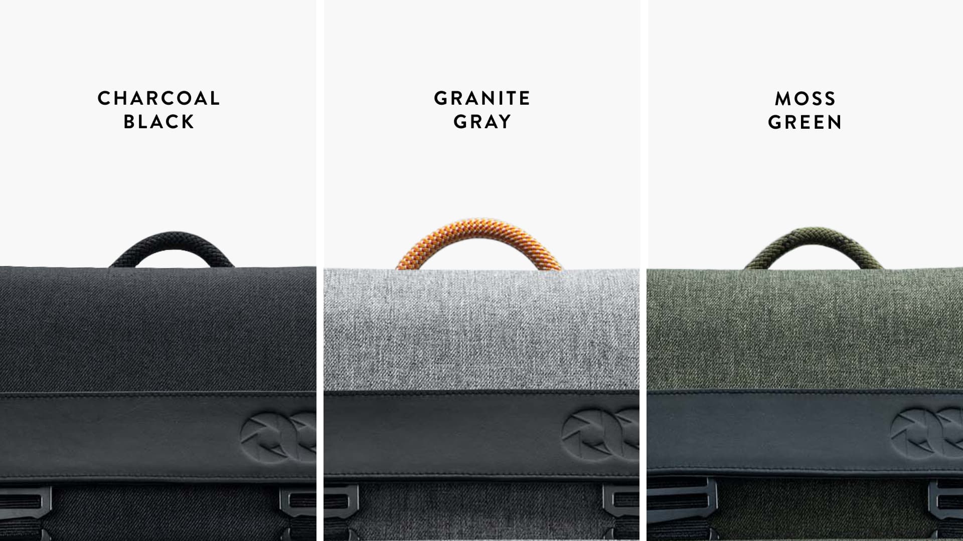 Die drei Farbvarianten des Rucksacks. Cooph HelioFlex