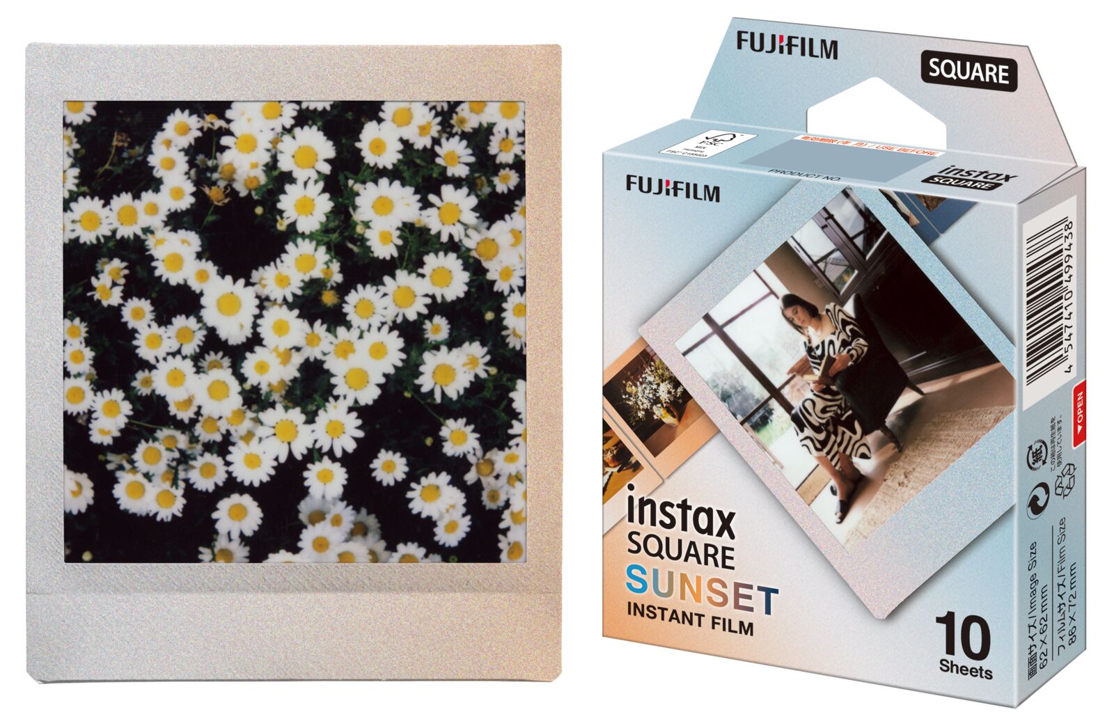 Der INSTAX SQUARE Sunset Deko Film.