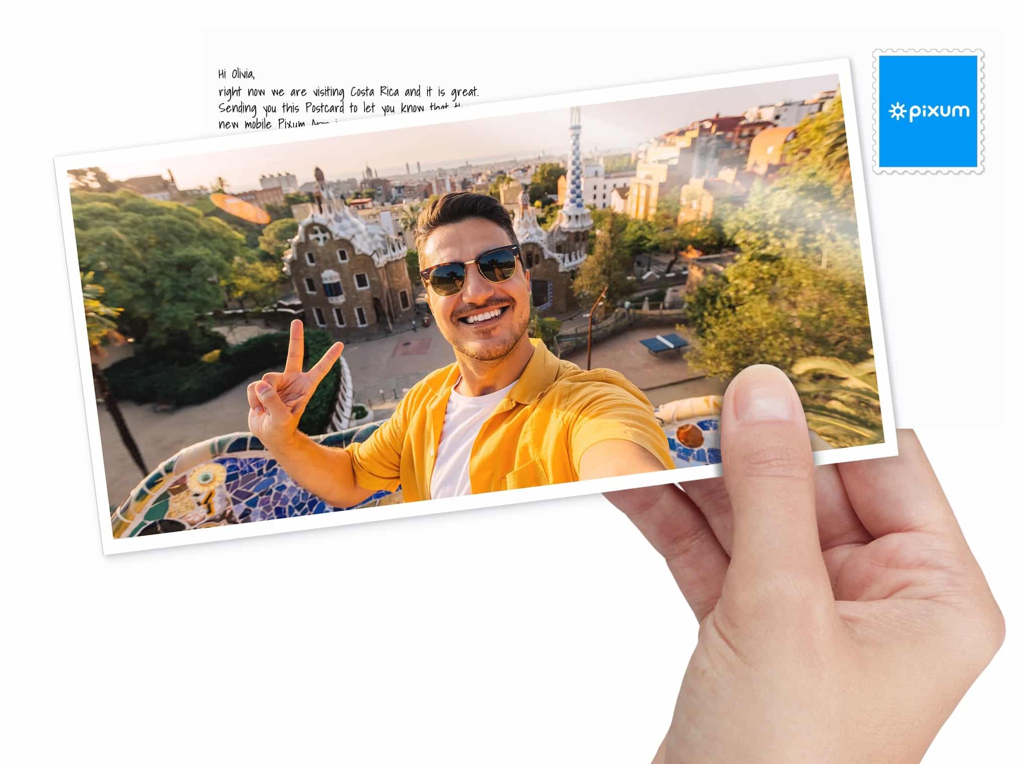 Die Pixum Postkarte XL. Bild: Pixum