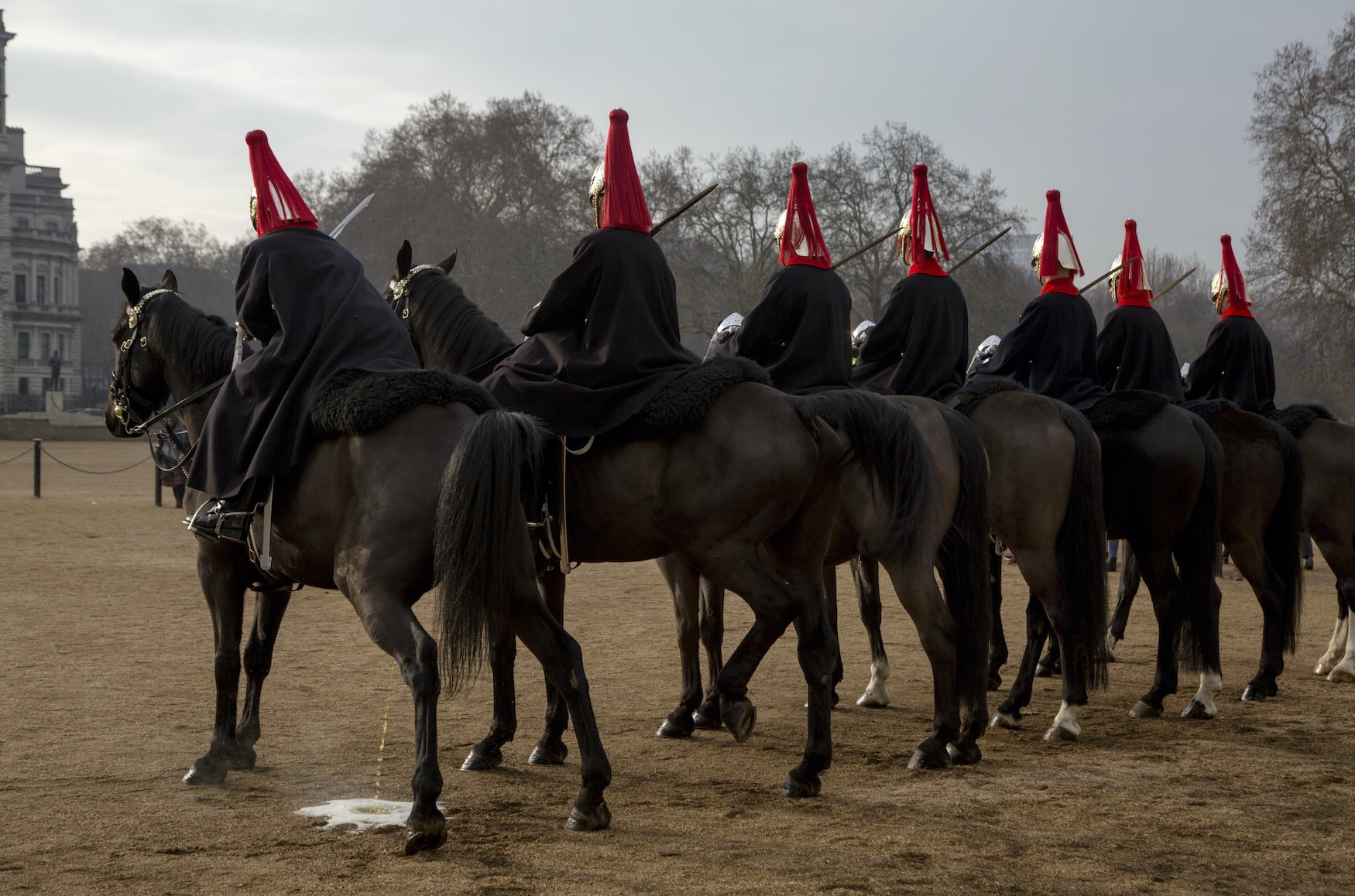 Horse Guards Parade, London, England, 21. Januar 2019 aus der Serie „Kingdom“ © Seamus Murphy/LOBA 2023