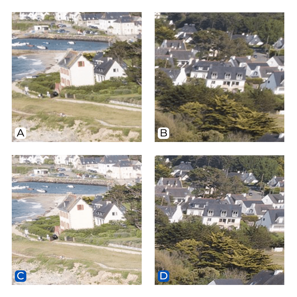 Drohnenaufnahme vorher-nachher Bilder