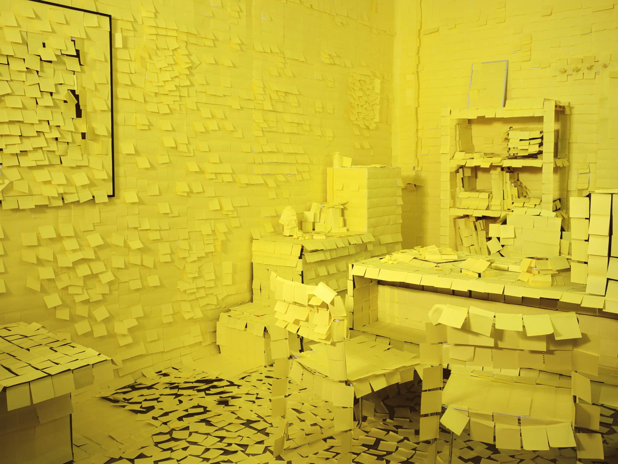 Björn Siebert POST-IT (Remake), C-Print,180 x 240 cm, 2021