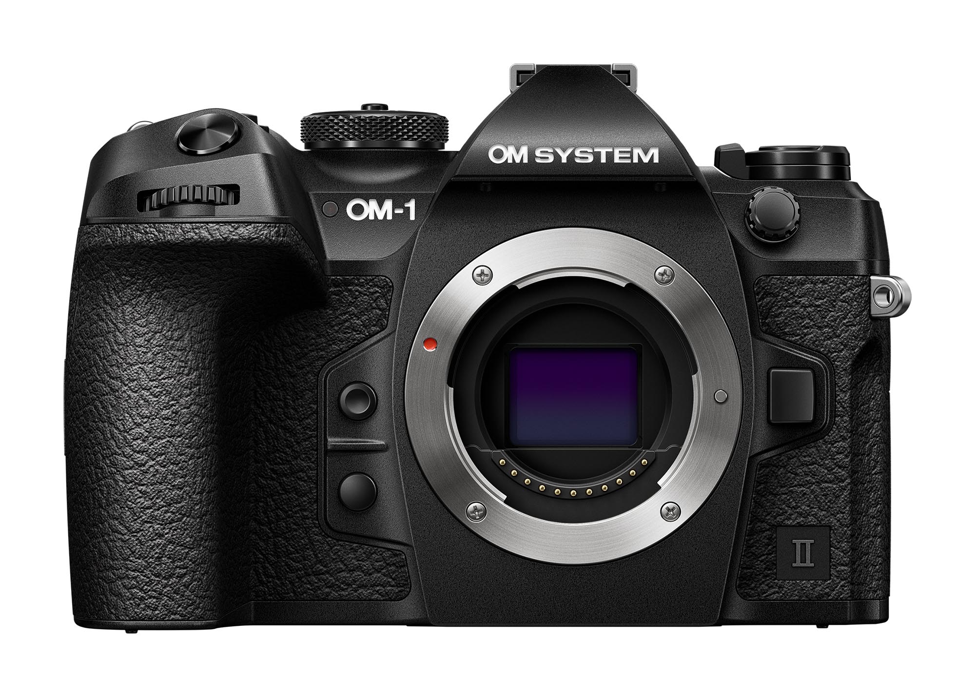 Vorderansicht der OM SYSTEM OM-1 Mark II