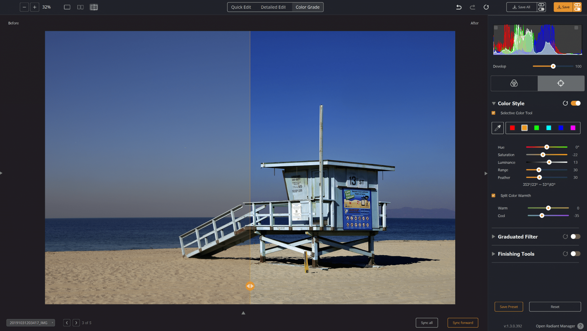 Selektive Farbkorrektur