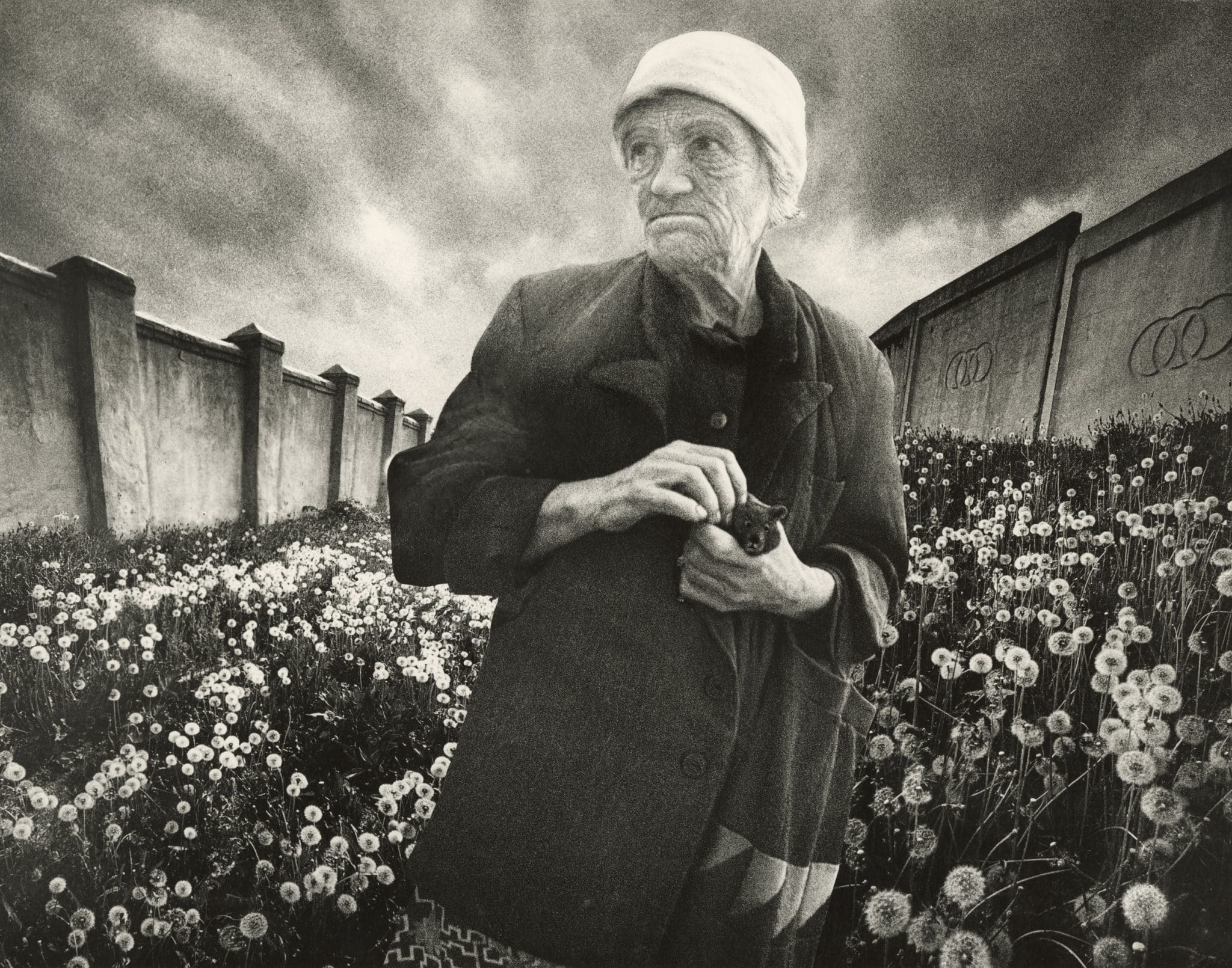 Oleksandr Suprun, “Widow”, 1984, gelatin silver print, collage, 30×40 cm. Collection of the Museum of the Kharkiv School of Photography, Kharkiv, Ukraine