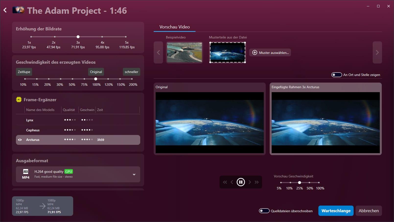 Screenshot Video verbessern in Audials Vision 2024
