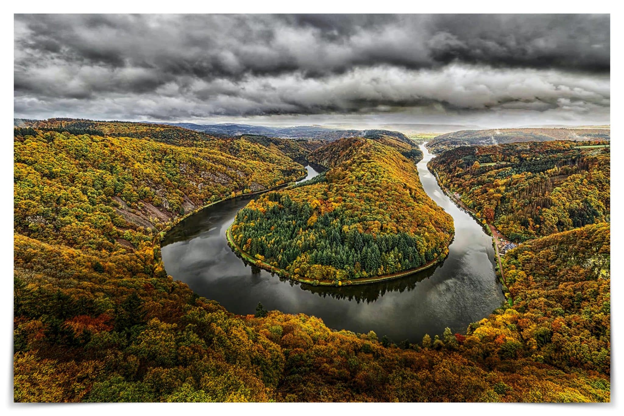 49. Blende-Fotowettbewerb, Gesamtsieger: Wolfgang Kelm, Saarschleife im Herbst
