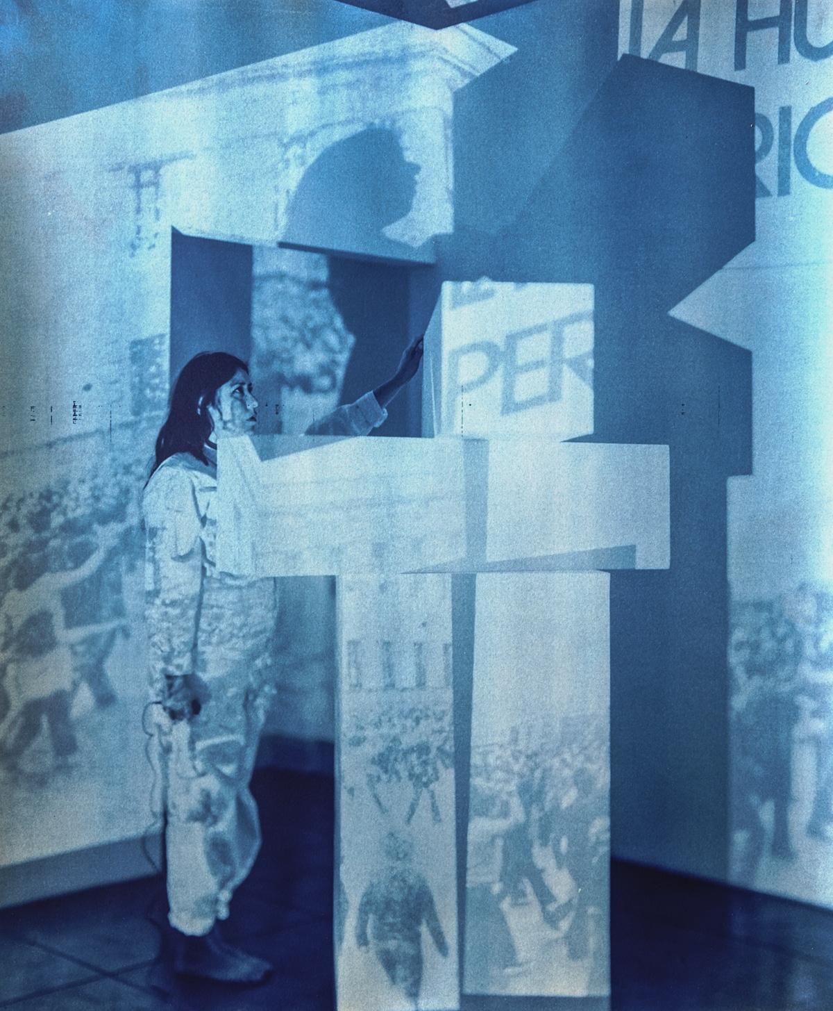 Krajnak, Tarrah, 1979 Contact Negatives, 2019, Set of 9 Cyanotypes on Bergger Cotton 320 paper- Zander Gallery