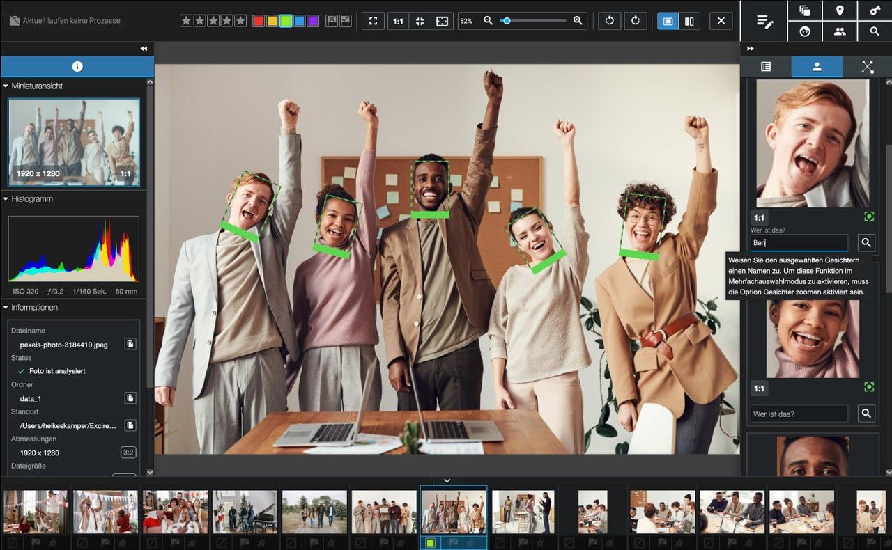 Excire Foto 2025 Screenshot Schärfeerkennung