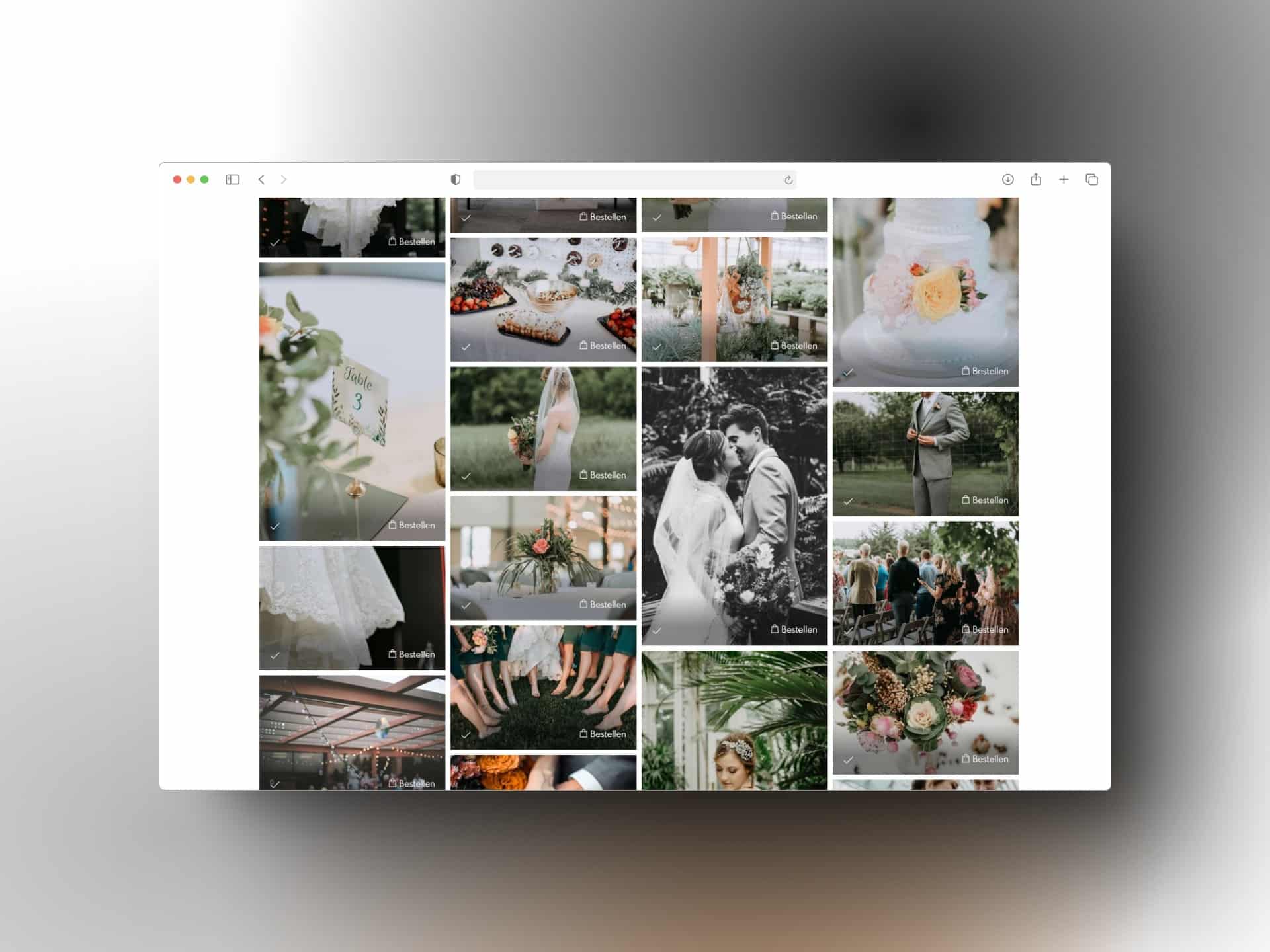 Pictrs.com Galerieansicht im Masonry-Style