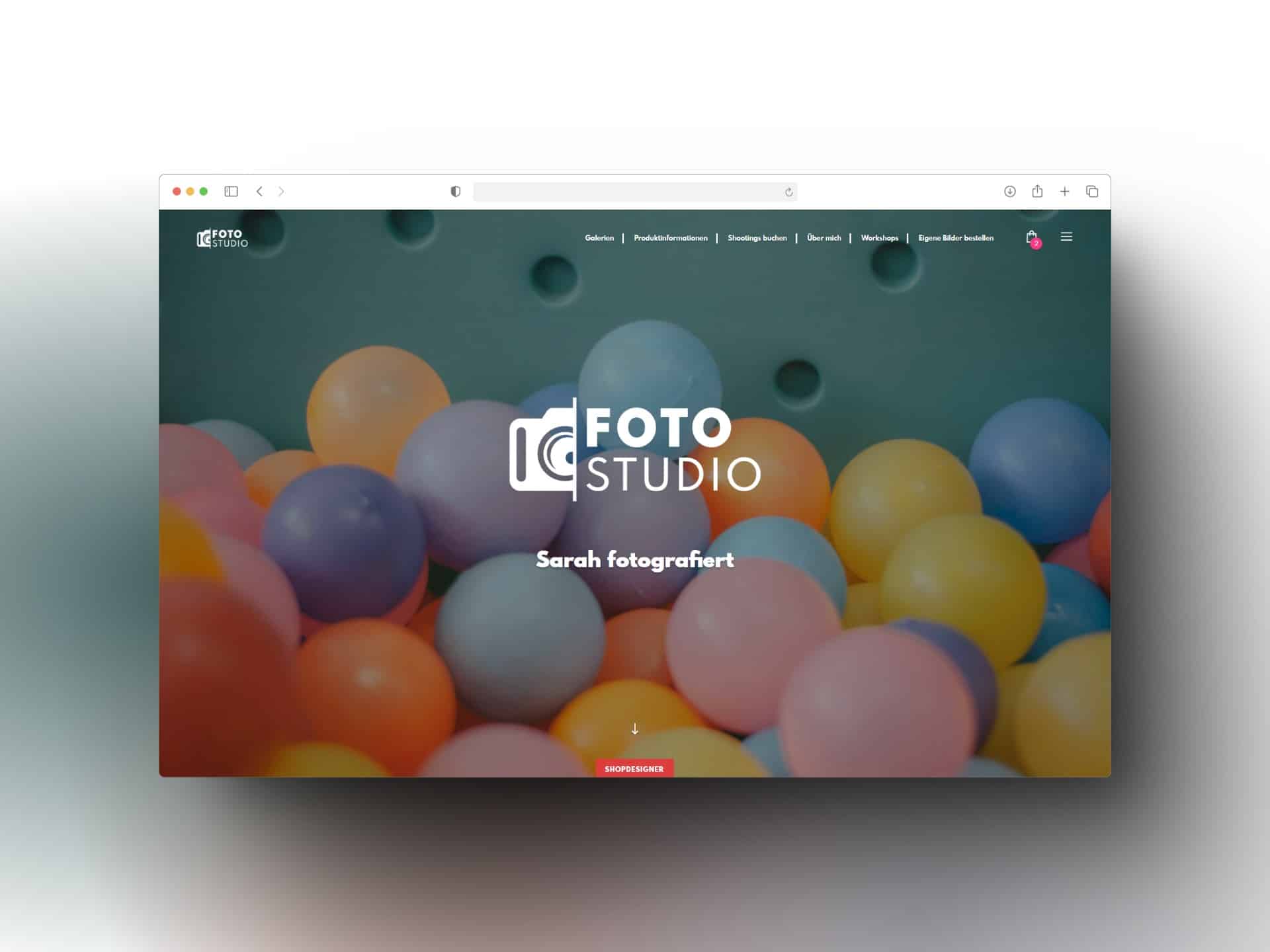 Neues Shopdesign Pictrs - Beispiel Startseite